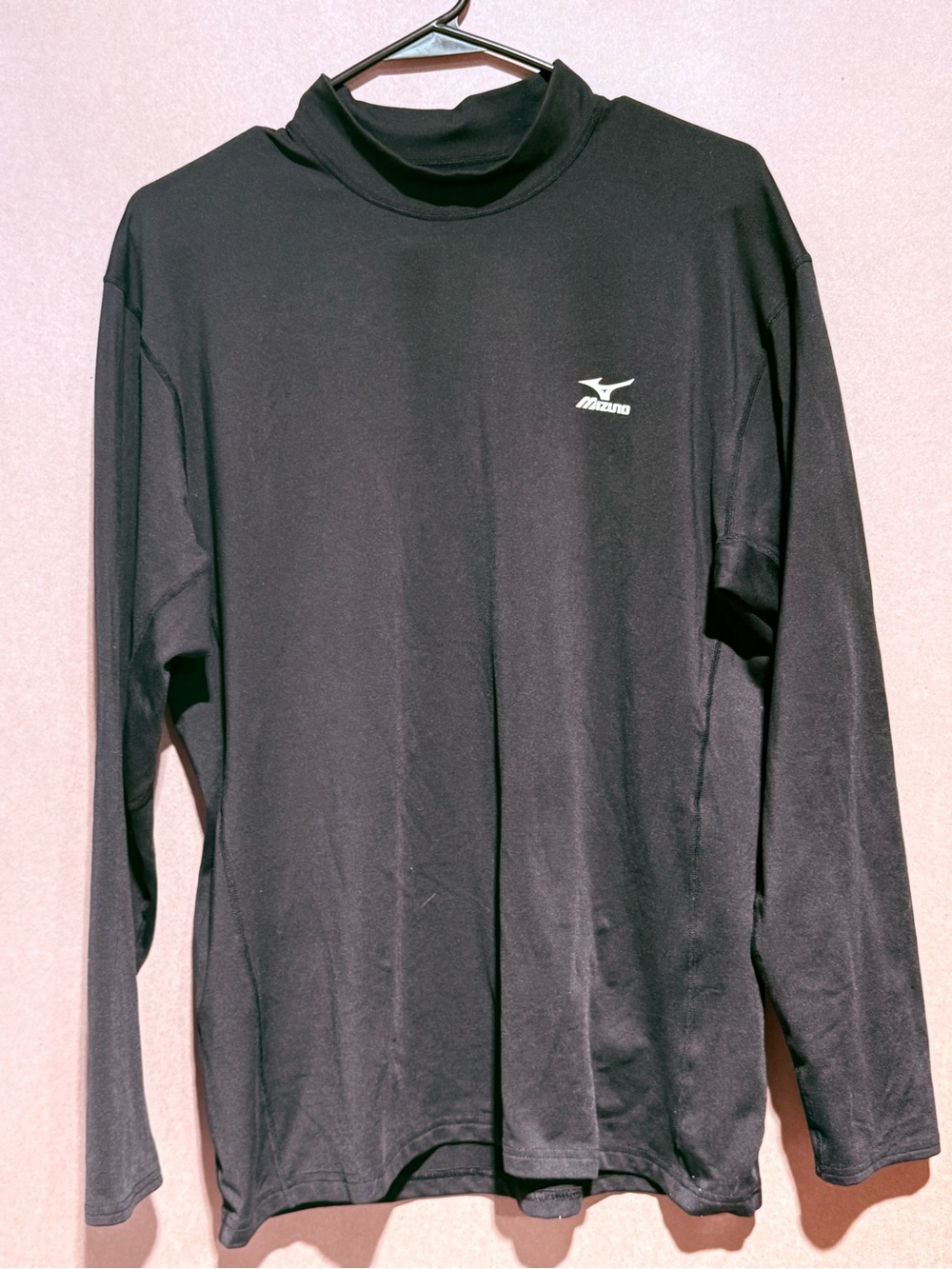 Mizuno Black Long Sleeve Mock Neck Performance Top